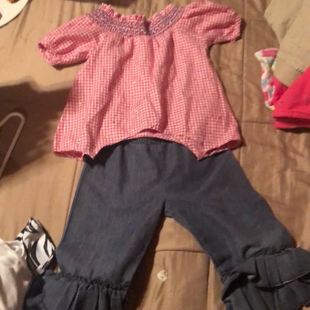 A shirt and jeans outfit